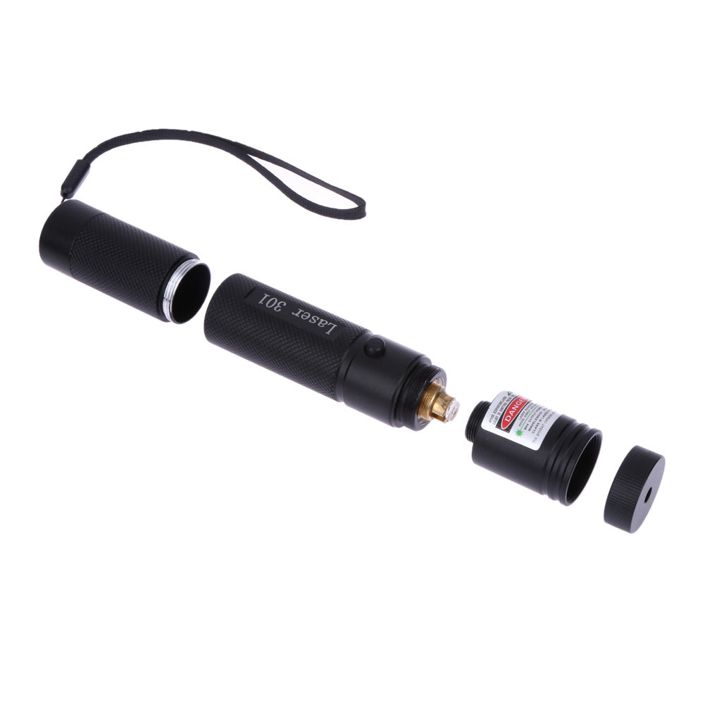 High Power Adjustable Zoomable Focus Burning Green Laser Pointer Pen 301 532nm Continuous Line 500 to 10000 meters Laser range - ebowsos