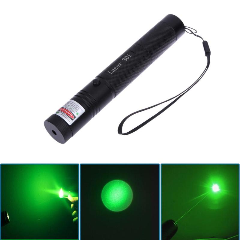 High Power Burning Laser Pointer Laser 301 5mw 532nm Powerful Green Laser Pointer Pens Professional Laser Pointer High Quality - ebowsos