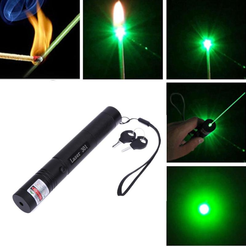 High Power Burning Laser Pointer Laser 301 5mw 532nm Powerful Green Laser Pointer Pens Professional Laser Pointer High Quality - ebowsos