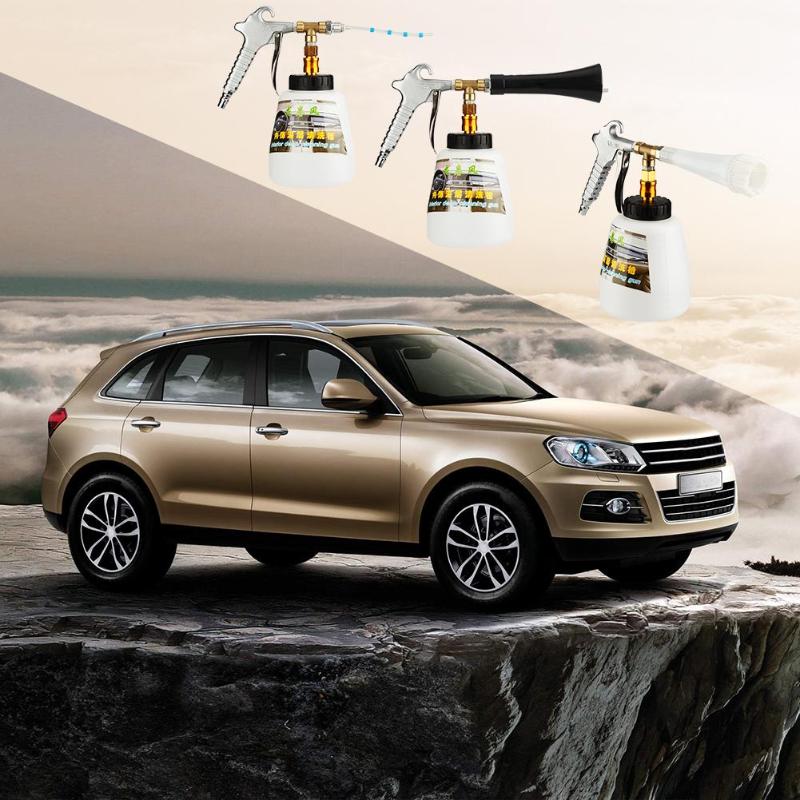 High Pressure Car Wash Gun Portable Interior Deep Cleaning Foam Gun Washer Cockpit Care With Brush Air Operated Drop Shipping - ebowsos