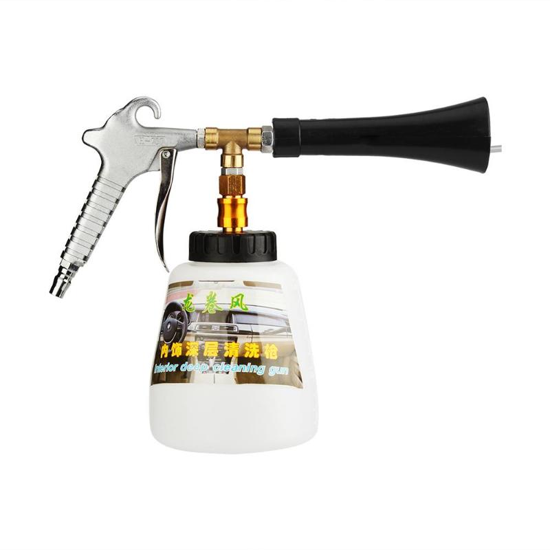 High Pressure Car Wash Gun Portable Interior Deep Cleaning Foam Gun Washer Cockpit Care With Brush Air Operated Drop Shipping - ebowsos