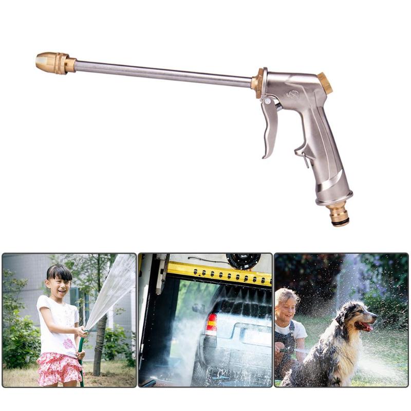 High-Pressure Water Gun Metal Plating Car Washing Cleaning Sprayer Garden Watering Flowers Tool High Quality - ebowsos