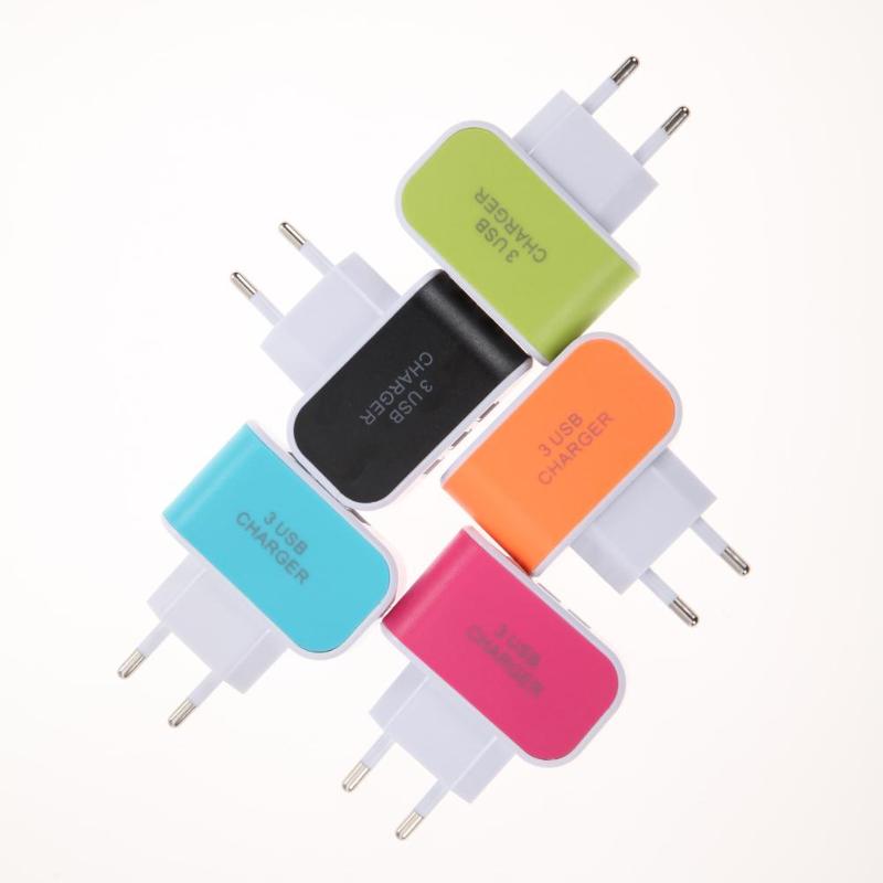 High Quality 3.1A Triple 3 USB Port AC Charger Adapter For iPhone Samsung EU /US Plug Home Travel USB Gadgets - ebowsos