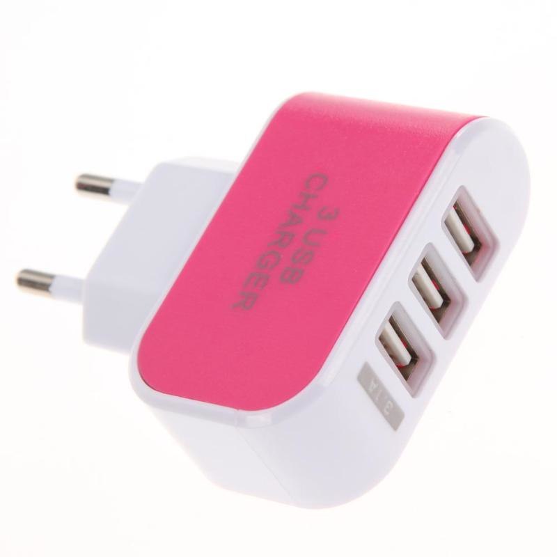 High Quality 3.1A Triple 3 USB Port AC Charger Adapter For iPhone Samsung EU /US Plug Home Travel USB Gadgets - ebowsos