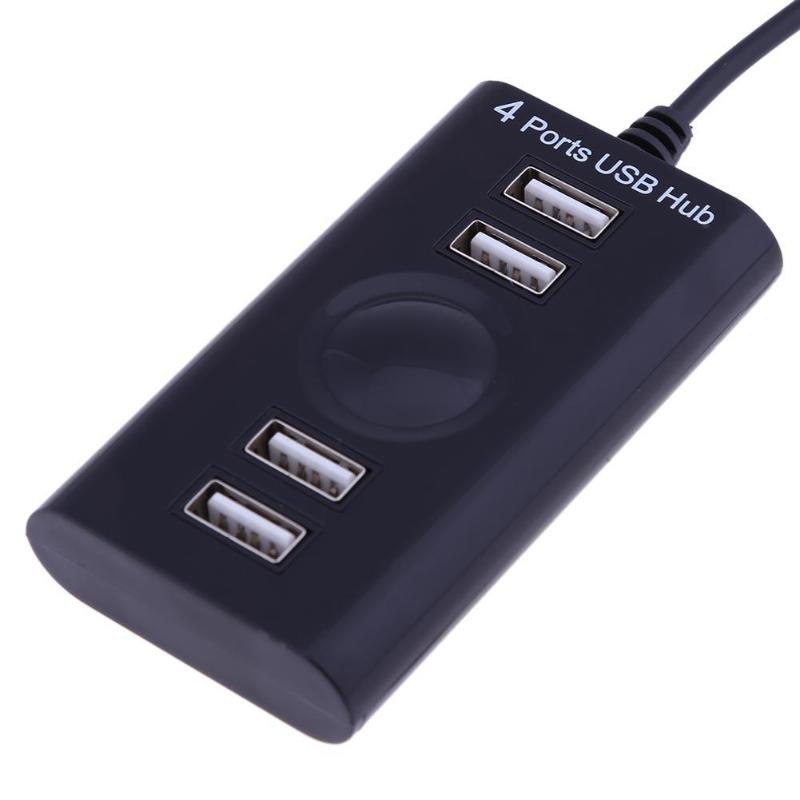 High Quality 4 Ports USB 2.0 Port High Speed Portable Multi Hub Splitter Expansion Adapter USB Hubs for PC Laptop Computer - ebowsos