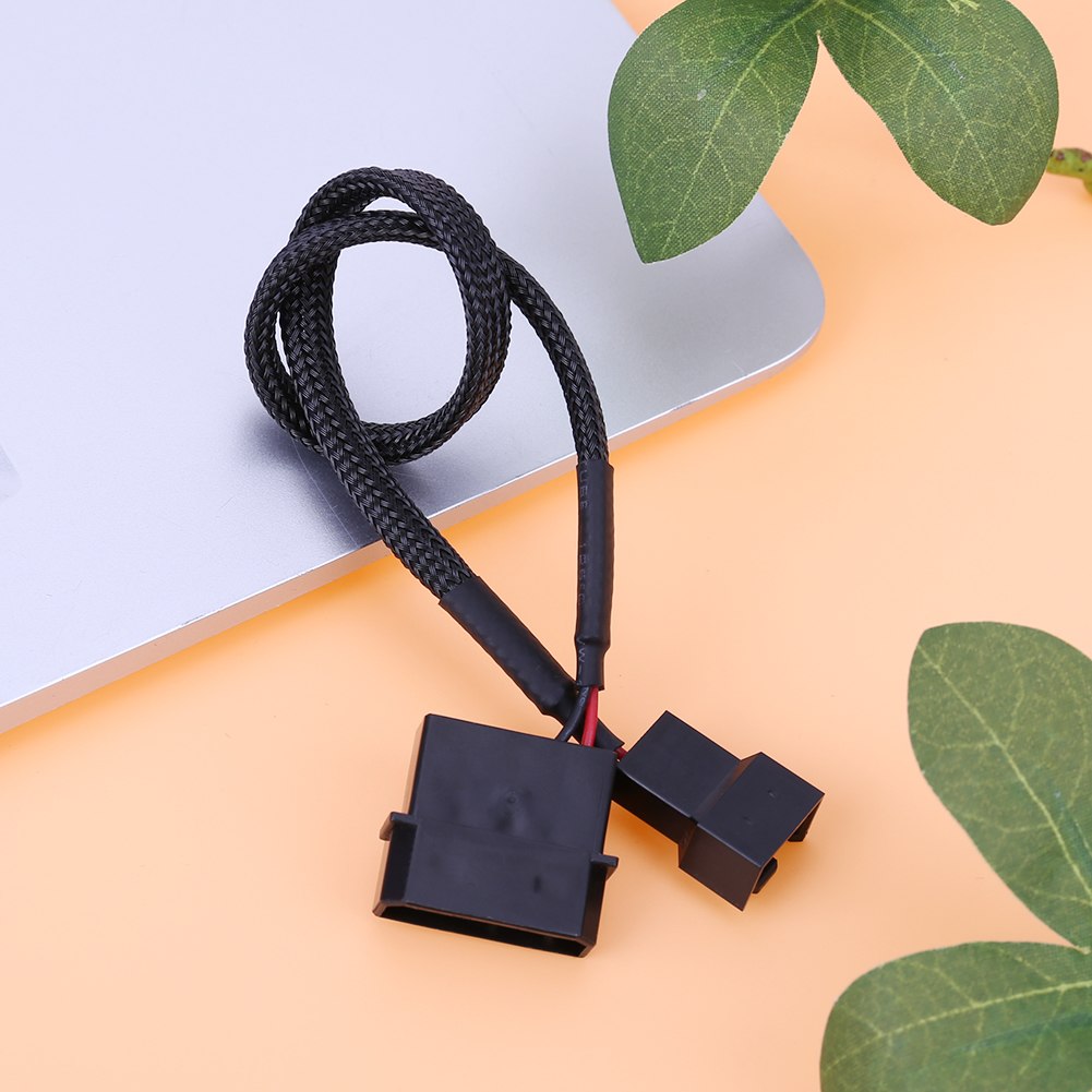 High Quality 4Pin Fan Splitter Power Cable 4pin to 1-Port 3Pin/4Pin Cooler Cooling Fan Splitter Power Cable - ebowsos