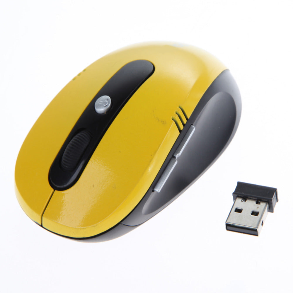 High Quality Optical Wireless Mouse USB Receiver RF 2.4G For Desktop & Laptop PC Compute Peripherals Accessories 3 colors - ebowsos