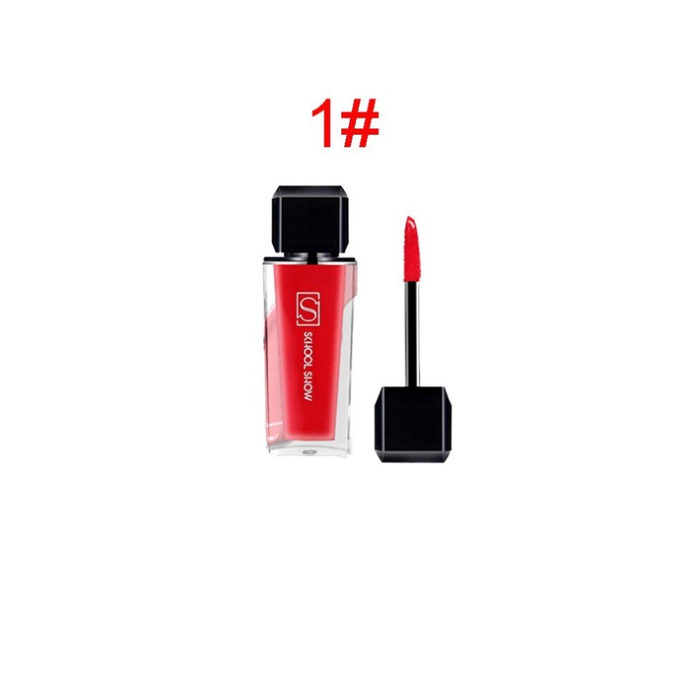 High Shine Lip Lacquer Red Mousse Lip Glaze is Not Easy To Decolorize Lip Gloss Smooth Buildable intense Glitter Lip Gloss - ebowsos