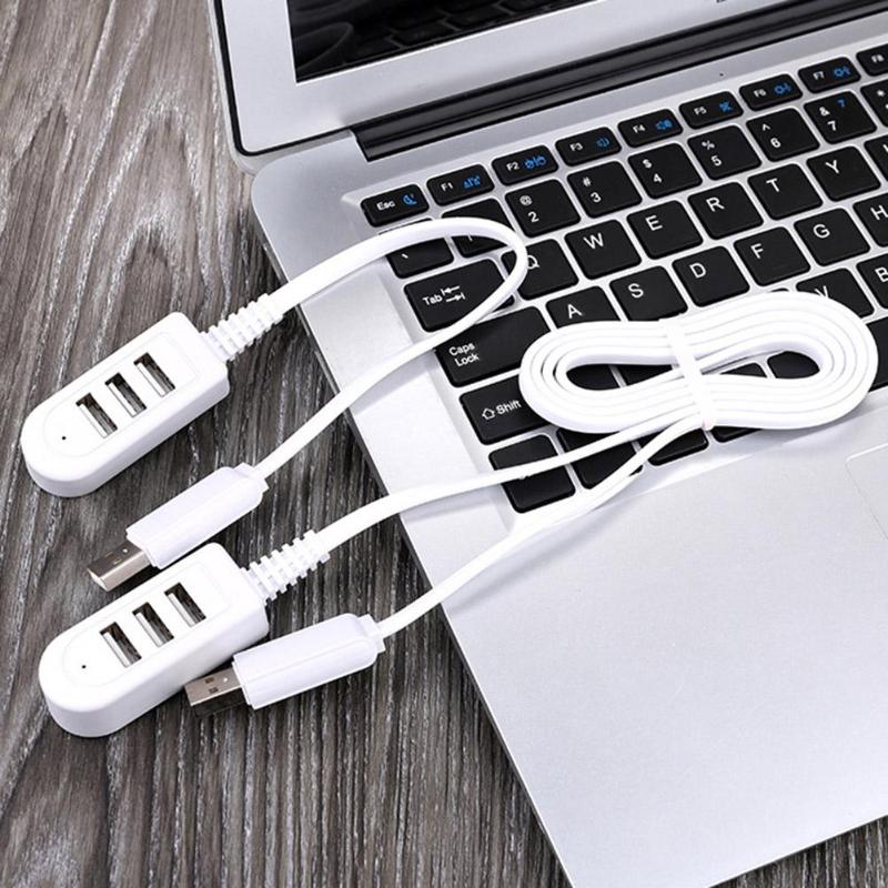 High Speed 3 Ports USB OTG Hub USB 2.0 Charging Data Sync Splitter Adapter 0.3m/1.2m Cable for Macbook Laptop Notebook PC - ebowsos