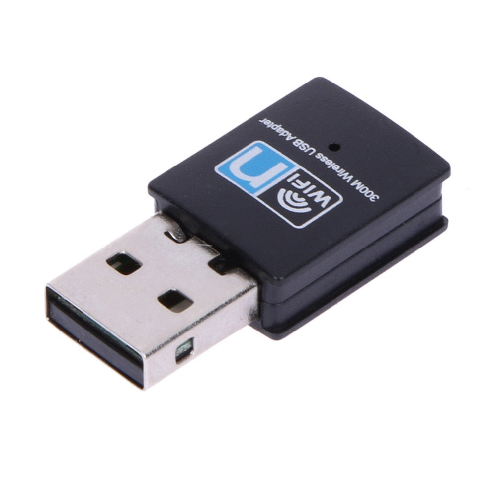 High Speed Wireless Adapter 300Mbps Mini USB Wifi Wireless Dongle Adapter 802.11 B/G/N Network Card LAN Dongle High Quality - ebowsos