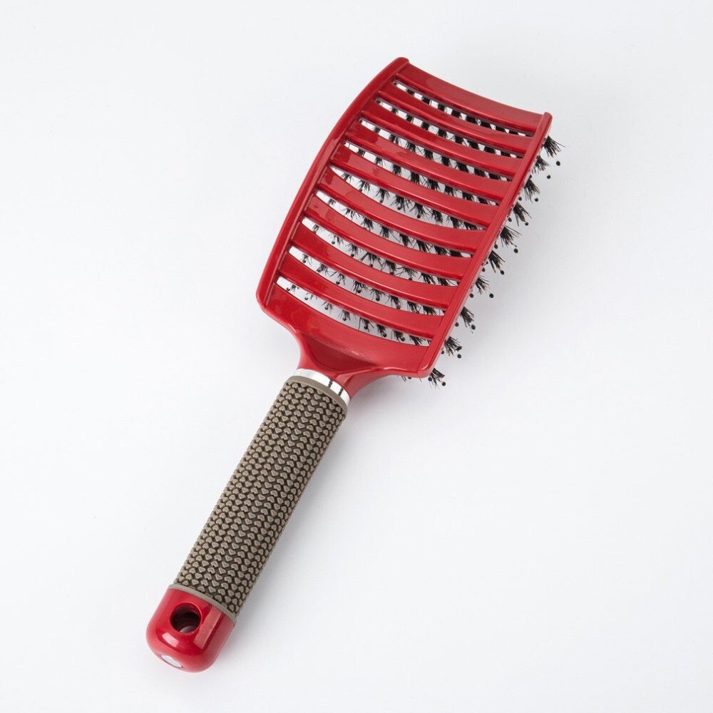 High Temperature Resistant Large Curved Comb Silicone Handle Large Plate - ebowsos