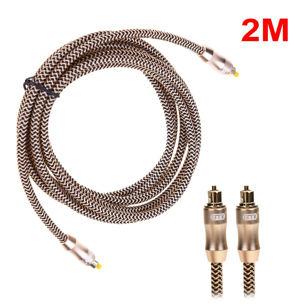 High Throughput 1/2/3 M Digital Optical Audio Cable Fiber Optic Cable OD6.0 Toslink Male to Toslink Male Cable for CD DVD - ebowsos