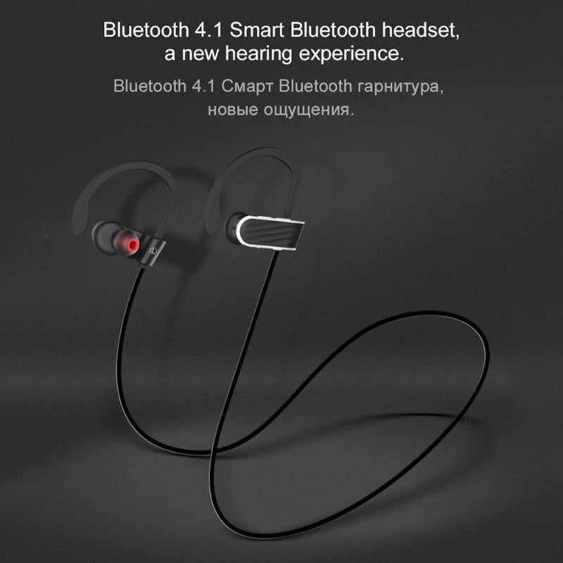 ES7 Sport Running Bluetooth Earphone Earhook Noise Cancelling IPX4 Waterproof Wireless Headphone Headset with Mic Promotion - ebowsos