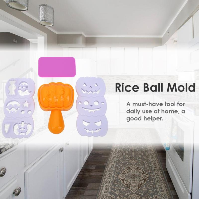 Home Sushi Maker Pumpkin Shaped DIY Rice Ball Making Mould Kitchen Cooking Tools Suitable For Children's Rice Balls For - ebowsos