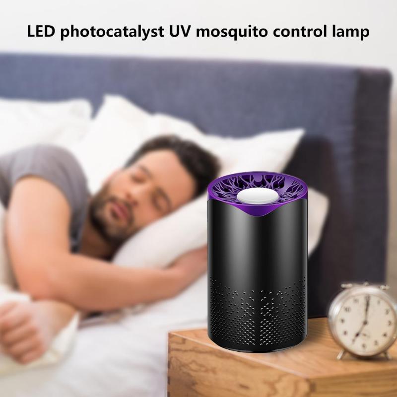 Home USB Electric Mosquito Killer Lamp Photocatalysis LED Bug Zapper Insect Trap Refuse Chemical Mosquito Control  Environmently - ebowsos