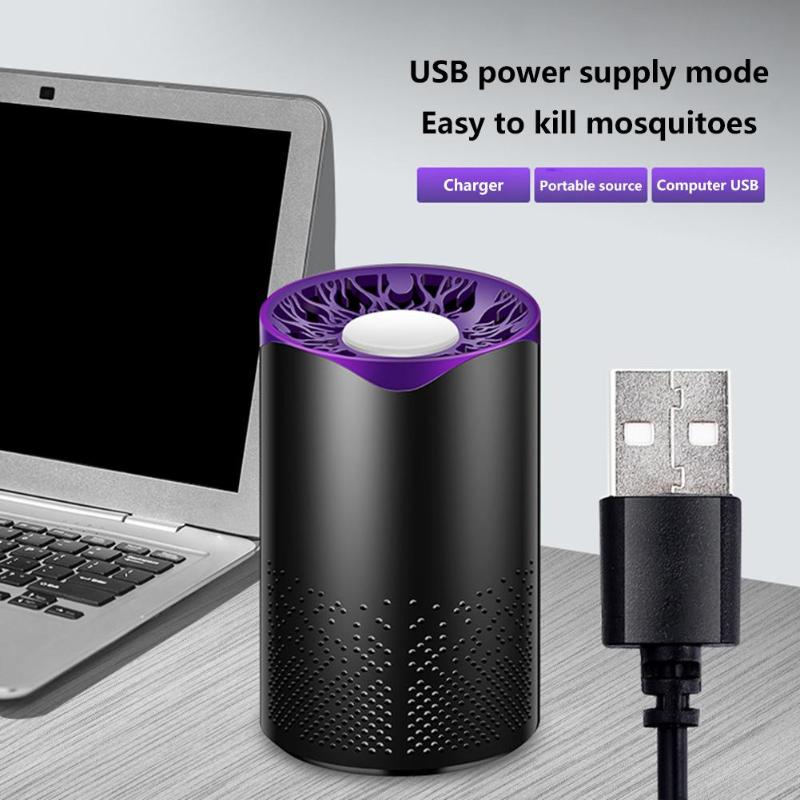 Home USB Electric Mosquito Killer Lamp Photocatalysis LED Bug Zapper Insect Trap Refuse Chemical Mosquito Control  Environmently - ebowsos