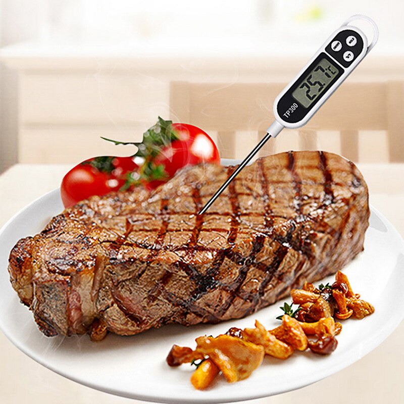 Hoomall Food Thermometer BBQ Cooking Meat Hot Water Measure Probe Kitchen Tool 285x73x18mm Digital  Thermometer - ebowsos