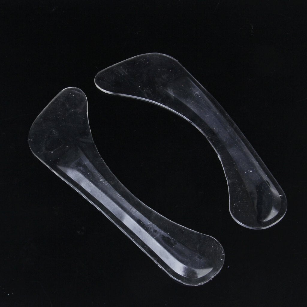 Hot-1 Pair of Adjustable Gel Silicone Knock-Knee Correction Shoe Inserts Cushions for Leather Shoes---Clear - ebowsos
