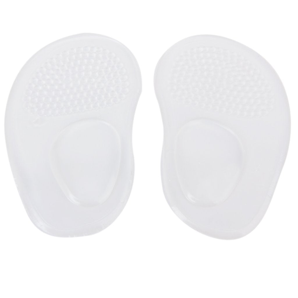 Hot-1 pair Silicone Gel Insoles Shoe Pads for Arch Flat Feet Clear - ebowsos