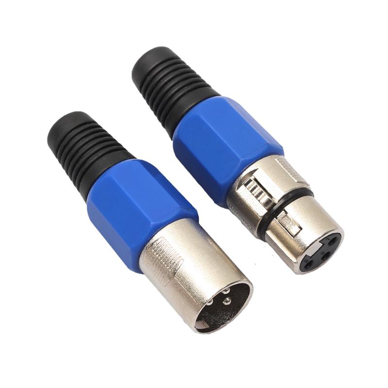 Hot 2/5/10Pairs XLR 3Pin Female MIC Jack Plug Audio Microphone Cable Connector for  microphone, audio equipment - ebowsos