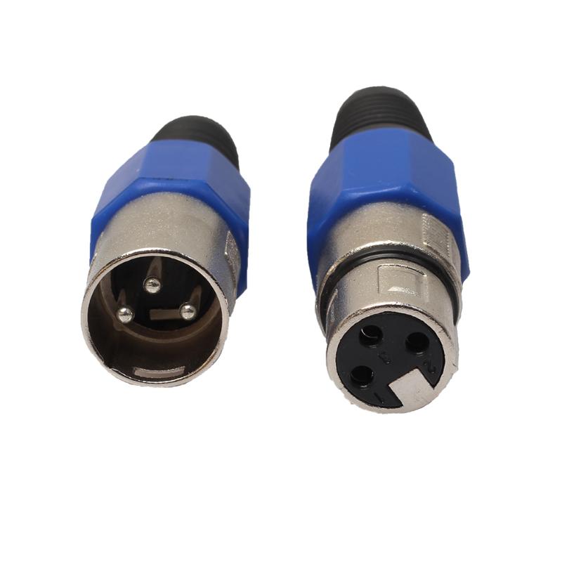 Hot 2/5/10Pairs XLR 3Pin Female MIC Jack Plug Audio Microphone Cable Connector for  microphone, audio equipment - ebowsos