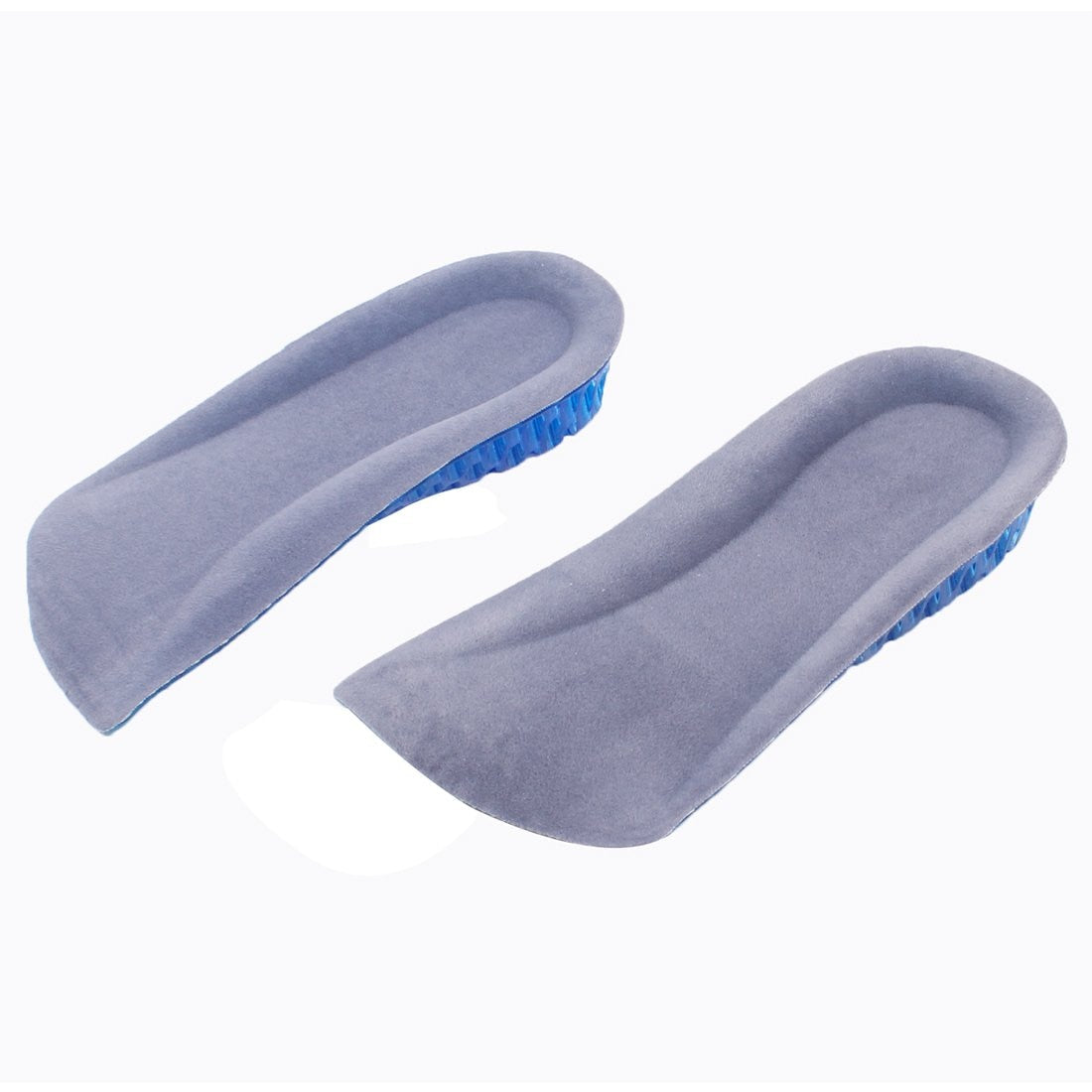 Hot-2 Pcs Clear Blue Gray 1.1" Height Heel Increase Silicone Gel Insoles Pads - ebowsos