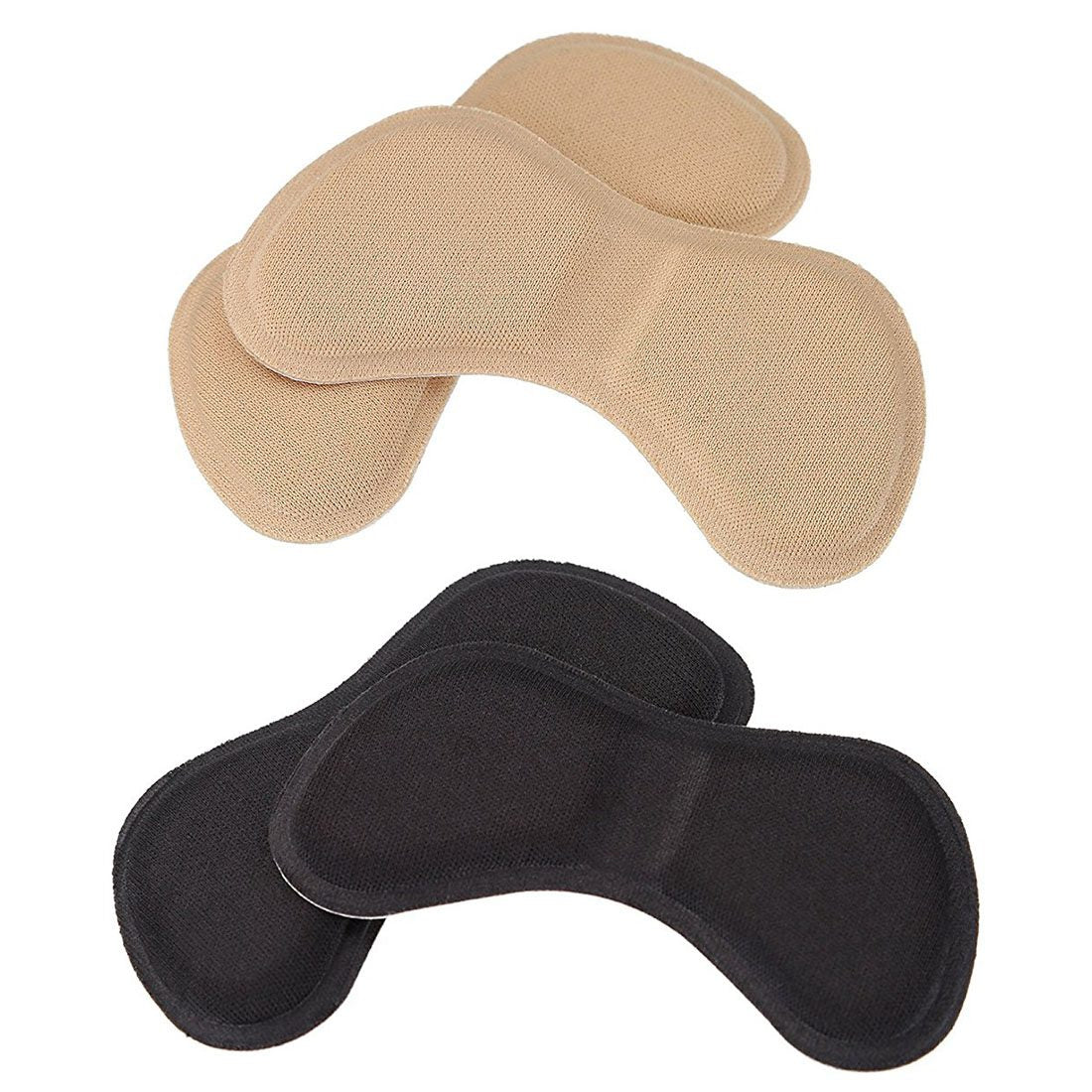 Hot-6 Pairs Heel Stickers Heel Cushion Pads Shoe Heel Insoles for Improved Shoe Fit and Comfort, Black+Beige - ebowsos