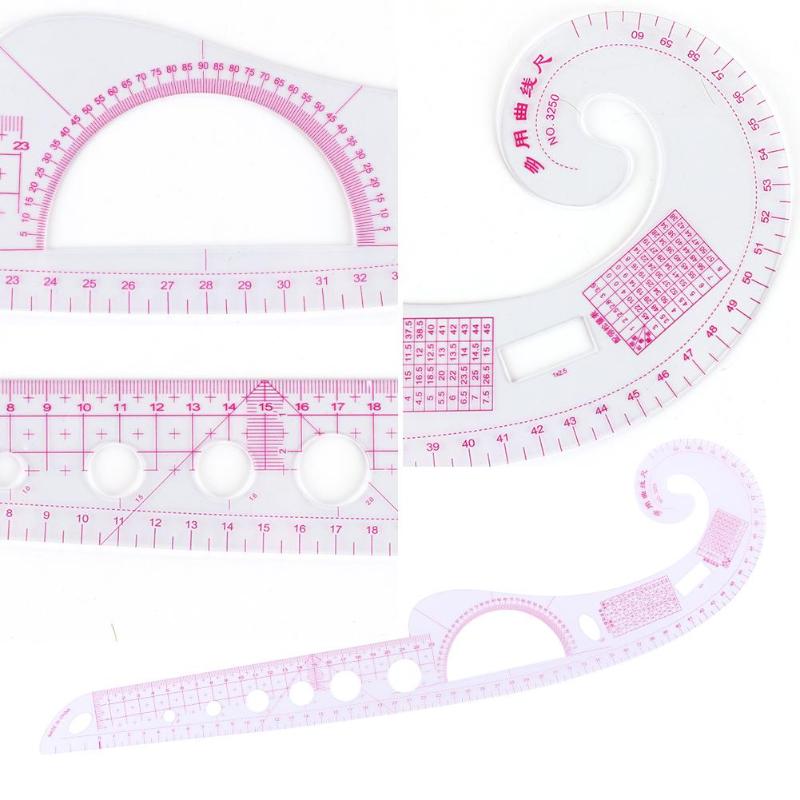 Hot ABS Sewing Tools Soft Plastic Comma Shaped Curve Measure Tailor Ruler Styling Design Ruler for Clothing Making Dropshipping - ebowsos