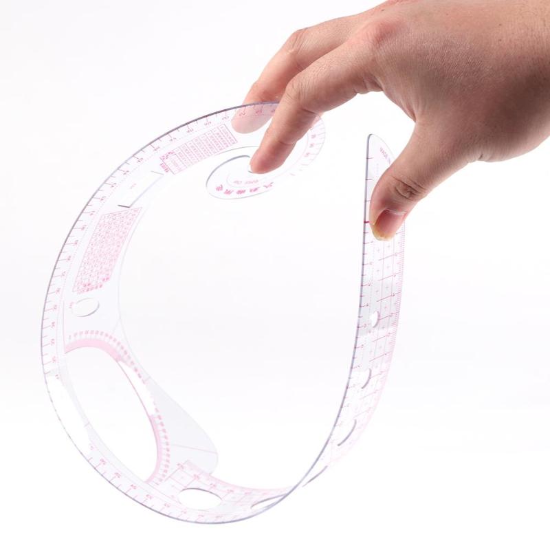 Hot ABS Sewing Tools Soft Plastic Comma Shaped Curve Measure Tailor Ruler Styling Design Ruler for Clothing Making Dropshipping - ebowsos