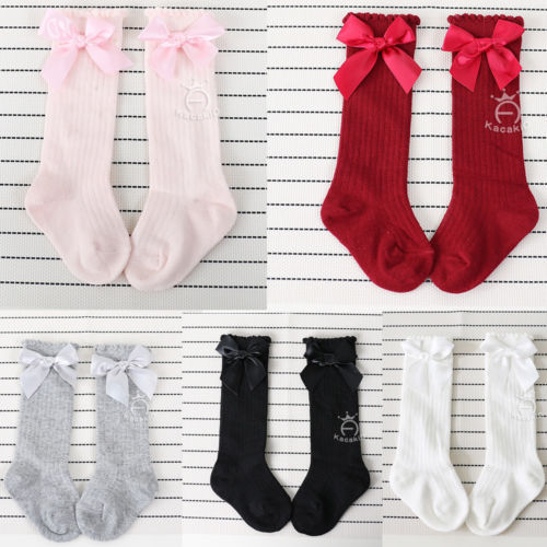Hot Cute Cotton Baby Socks Anti-Slip Infant Knee High Socks Newborn Baby Socks - ebowsos