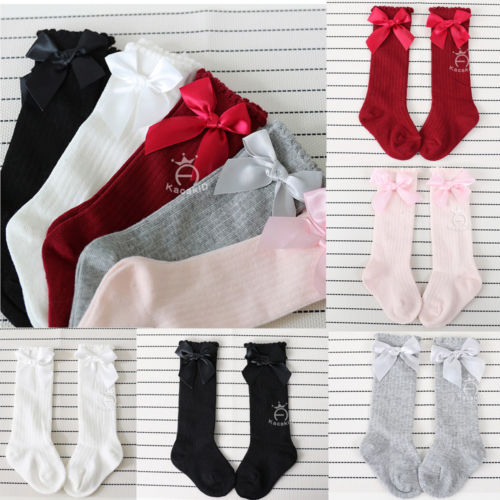 Hot Cute Cotton Baby Socks Anti-Slip Infant Knee High Socks Newborn Baby Socks - ebowsos