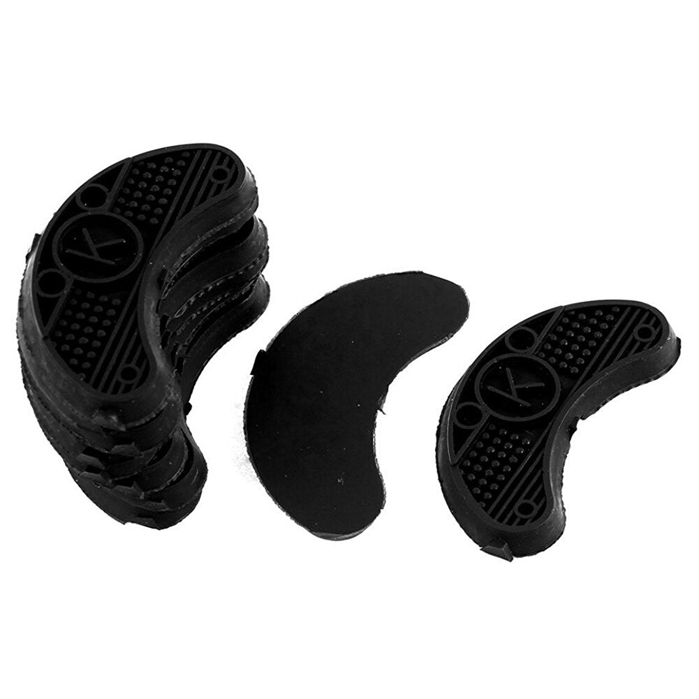 Hot-Non Slip Rubber Shoes Heels Sole Guard stickers 10Pcs Black - ebowsos