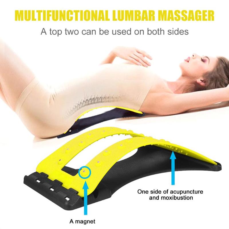 Hot Sale Back Massage Stretching Device Back Massage Board Prevention Lumbar Disc Herniation Brace for Home Office Parts-ebowsos