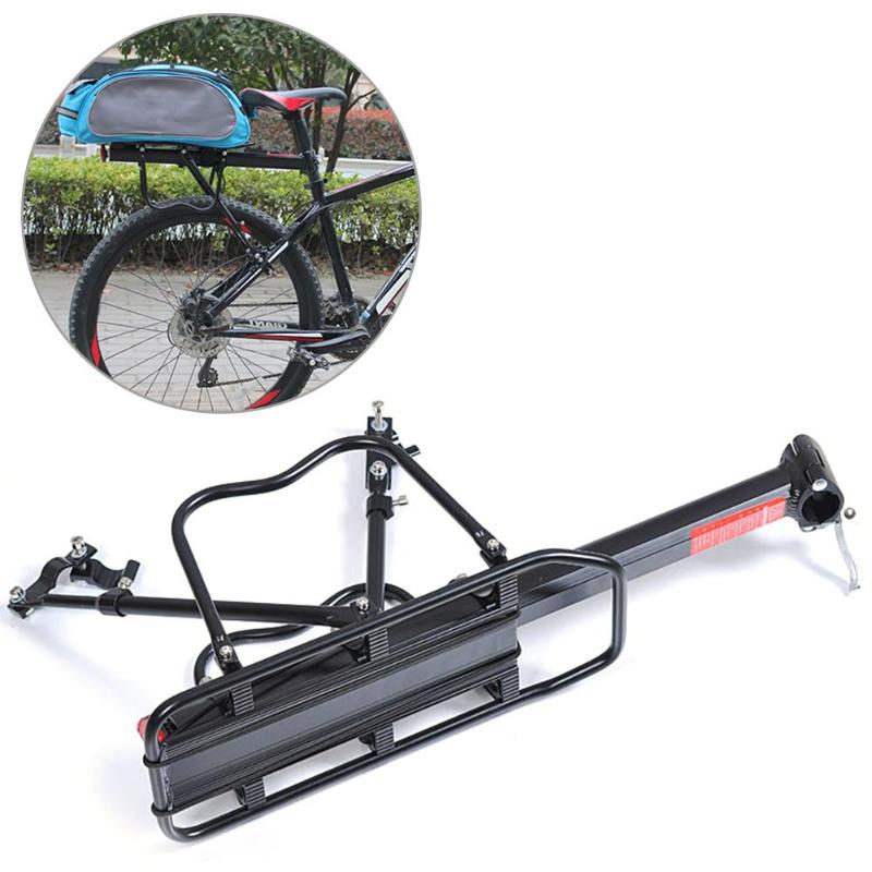 Hot Sale Bike Rear Seat Shelf Solid Color Classic Delicate Texture Bicycle Back Seat Luggage Carrier Rack Cycling Accessories-ebowsos