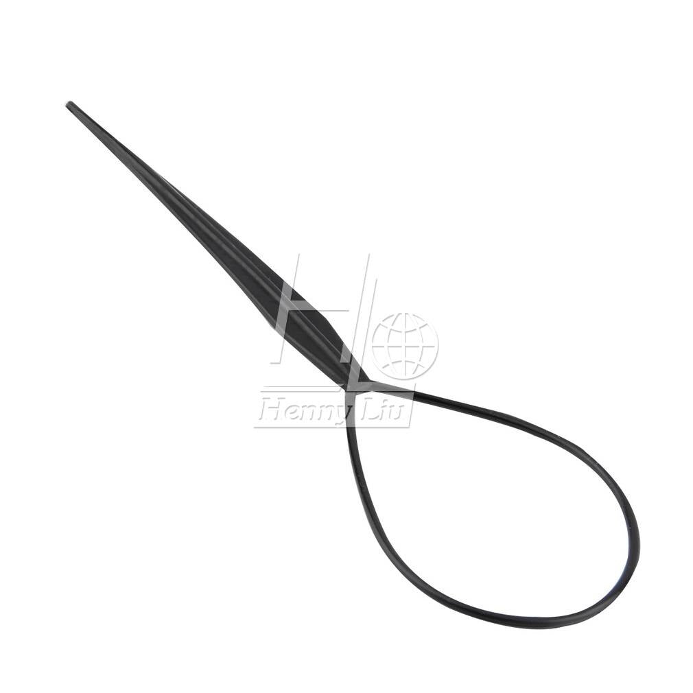 Hot Sale Chic Tail Hair Braid Ponytail Styling Maker Clip Tool Black 2pcs - ebowsos