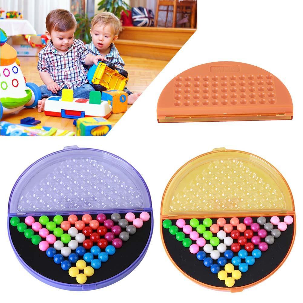 Hot Sale Children IQ Pyramid Beads Puzzle Brain Teaser Educational Game Toys-ebowsos