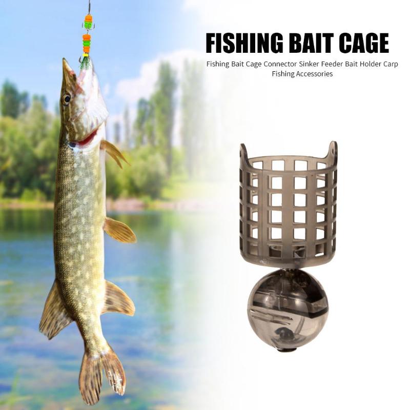Hot Sale Fishing Feeder Skillful Manufacture Fishing Bait Cage Connector Sinker Feeder Bait Holder Carp Fishing Accessories-ebowsos