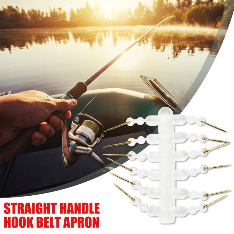 Hot Sale Fishing Hooks High Carbon Steel Outdoor Fishing Accessories Mini Portable Carp Straight Handle Hook with Ring-ebowsos