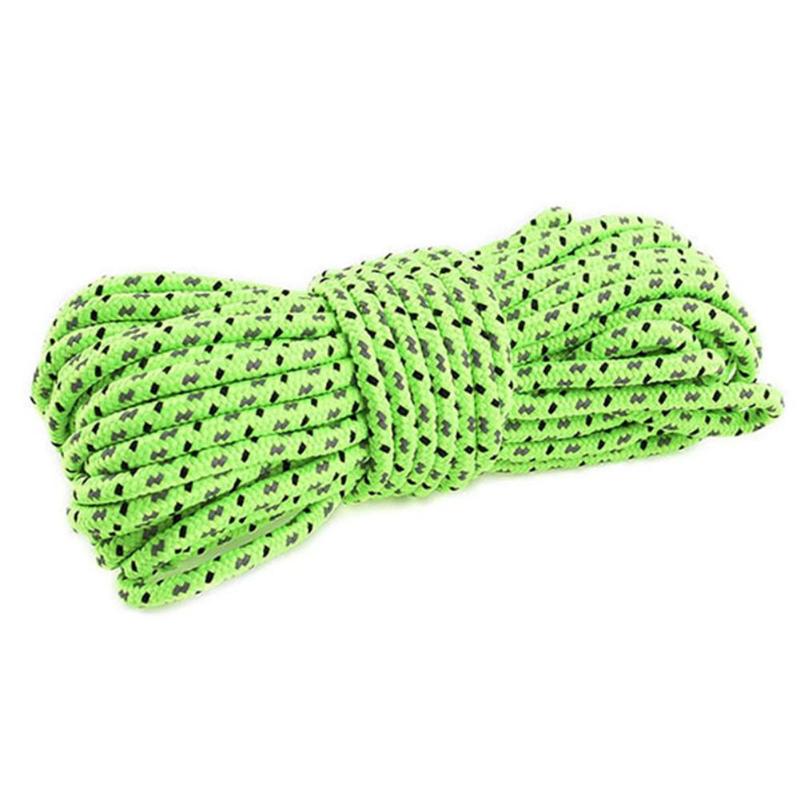 Hot Sale Paracord Classic Delicate Texture 5m Survival Paracord 4mm Reflective Parachute Cord Lanyard for Outdoor Camping-ebowsos