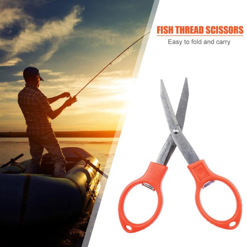 Hot Sale Scissor Portable Delicate Design Portable Travel Fishing Mini Scissor Folding Line Cutter Fishing Accessories-ebowsos
