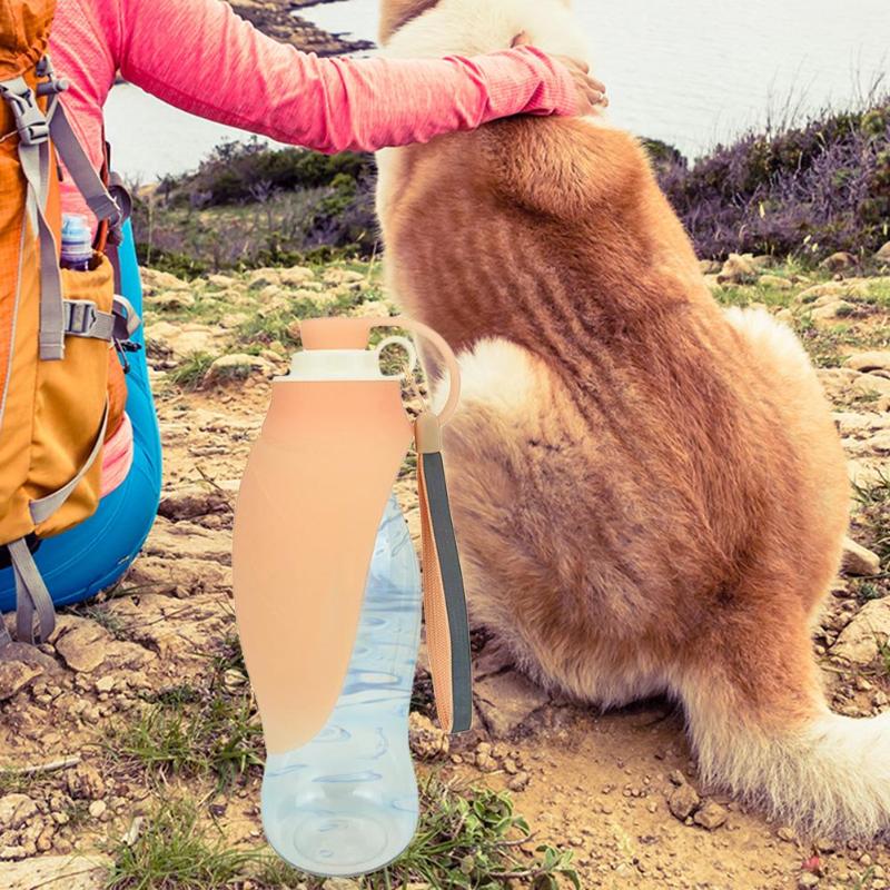 Hot Sale Water Bottle Portable Outdoor Pet Dogs Water Bottle Extensible Versatile Expandable Silicone Travel Bowl Dispenser - ebowsos