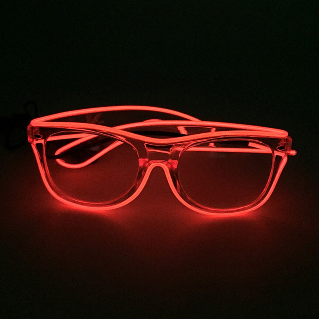 Hot Sales EL Wire Neon LED Light Up Shutter Fashionable Glasses For Party Decoration Flashing Glasses Party Favor for Club Bar-ebowsos