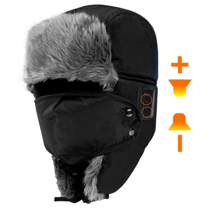 Hot Type Winter Use Earphone Sport Outdoor Winter Warm Bluetooth Headset Hats Earphone For Trapper fone de ouvido - ebowsos