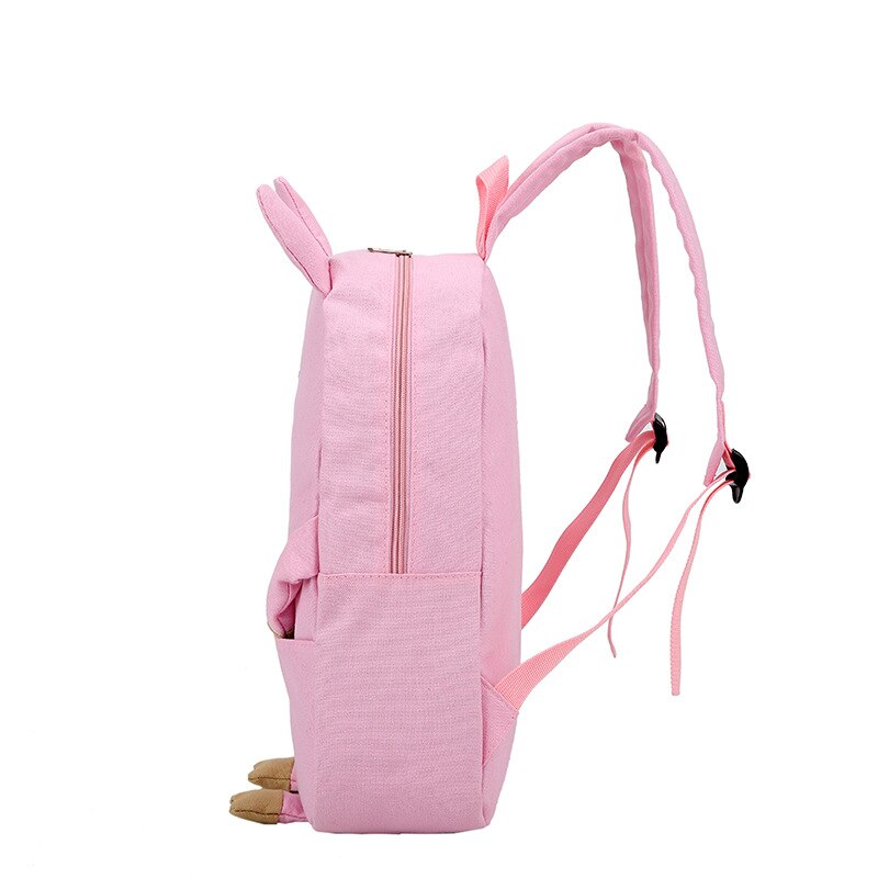 Hot sale Cute Piggy Shoulders Backpack Pig Canvas School Bag Girls Student Shoulders Bag - ebowsos