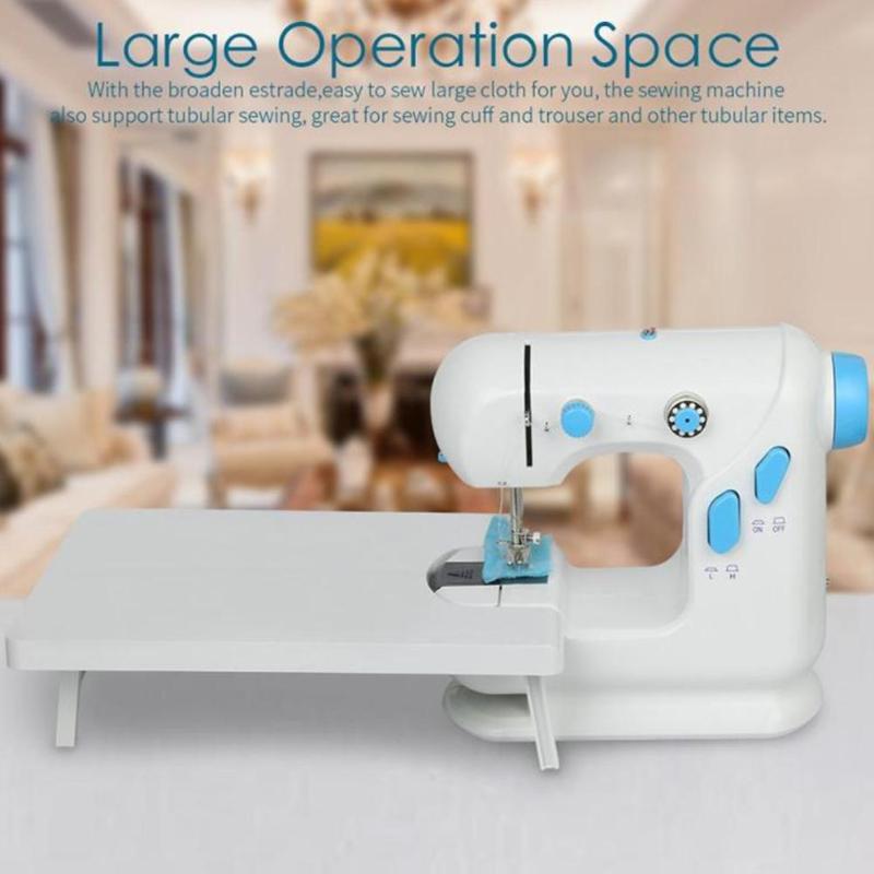 Household Automatic Winding Low Noise Desktop Electric Sewing Machine EU Plug Necessary Household Double-thread Sewing Supplies - ebowsos
