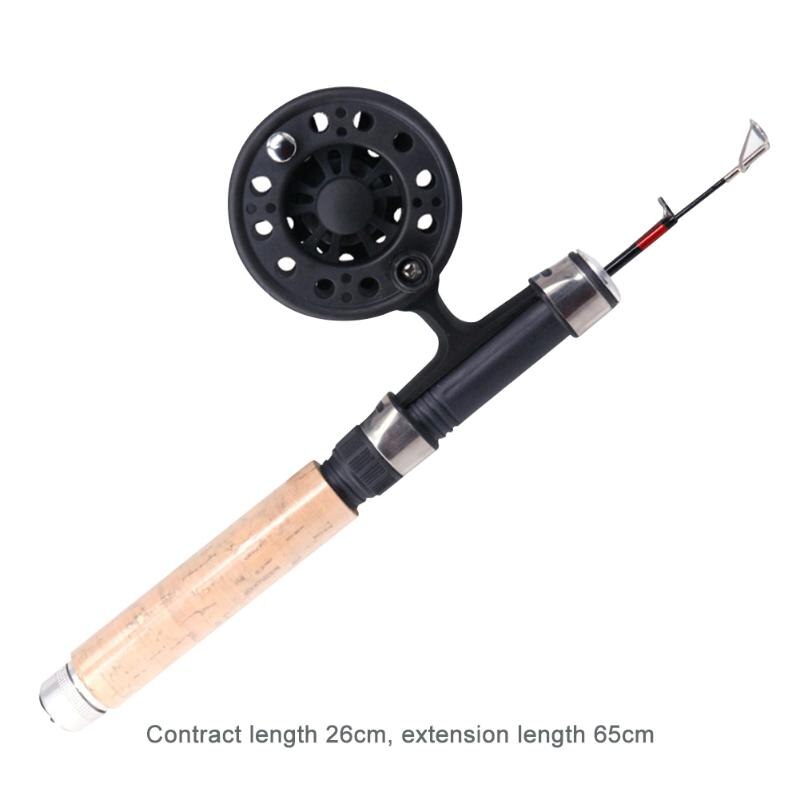 Ice Fishing Rod Reel Combo Anti Freeze Guide Pole Reel Fishing Tackle for Winter Outdoor Fishing Tackle Set Supplies-ebowsos