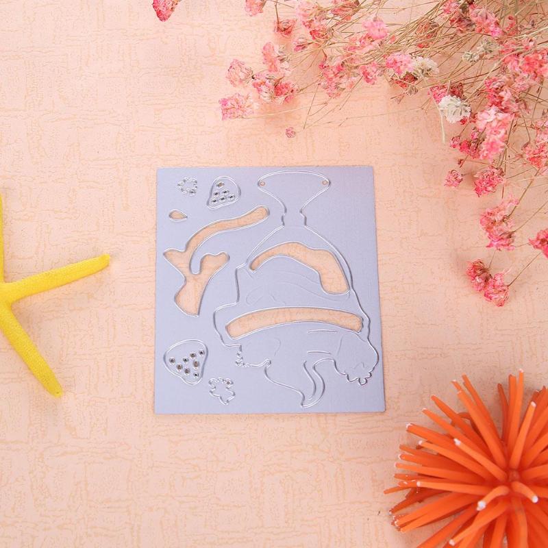 Ice cream metal cutting dies DIY Die Cut Stencil Decorative Scrapbooking Craft Card stencils template - ebowsos