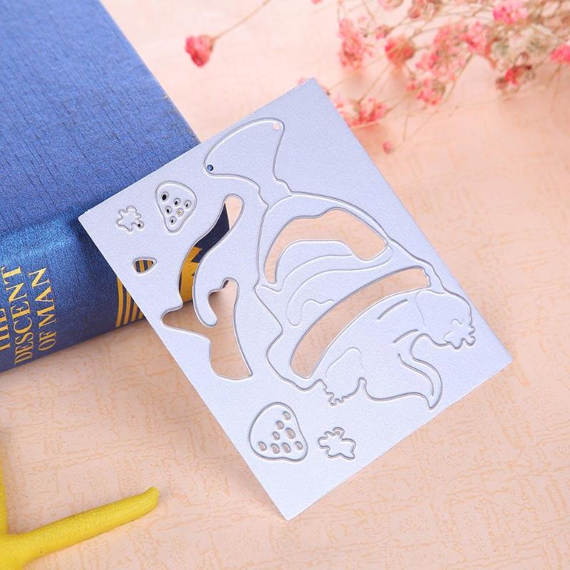 Ice cream metal cutting dies DIY Die Cut Stencil Decorative Scrapbooking Craft Card stencils template - ebowsos