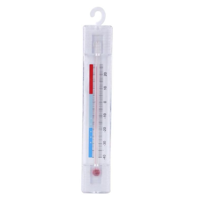 Indoor Household Fridge Dial Thermometer Freezer Refrigerator with Hook ABS Mini Temperature Meter temp measurement tool hook - ebowsos