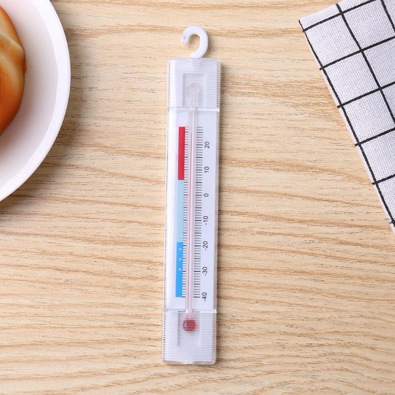 Indoor Household Fridge Dial Thermometer Freezer Refrigerator with Hook ABS Mini Temperature Meter temp measurement tool hook - ebowsos